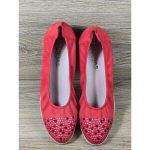 Sabrinas Made in Spain Red Flats, Size Spain 37.  US 6.5/7. EUC model: 74070